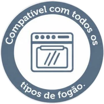 Compatível com todos os tipos de fogão
