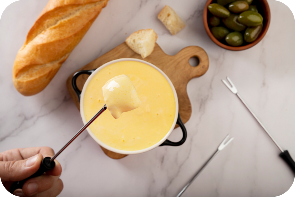 close up melted cheese recipe modified